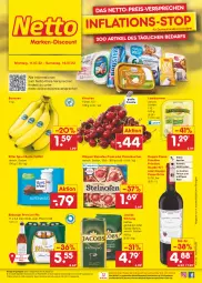 Gazetka promocyjna Netto Marken-Discount - Filial-Angebote - Gazetka - ważna od 16.07 do 16.07.2022 - strona 1 - produkty: angebot, banane, bananen, bestpreis, bitburger, bohne, burger, deutschlandcard, doppio passo, eis, flammkuchen, fleisch, früchte, grill, grillo, jacobs, jacobs krönung, kaffee, Käse, kirsch, kirsche, kirschen, kuchen, lamm, leerdammer, ndk, Ofen, passo, pils, pizza, premium pils, primitivo, reis, ritter, ritter sport, rosato, rotwein, Sport, steinofen, steinofen pizza, Ti, usb, versandkostenfrei, wagner, wein, ZTE