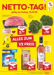 Gazetka promocyjna Netto Marken-Discount - Filial-Angebote - Gazetka - ważna od 16.07 do 16.07.2022 - strona 39 - produkty: angebot, bestpreis, bohne, bohnen, Brei, brokkoli, eis, elle, fisch, fleisch, käfer, reis, roséwein, salat, salate, Schal, Schale, schnitzel, schwein, schweine, schweine-schnitzel, Ti, usb, waschmittel, wein, weine, ZTE