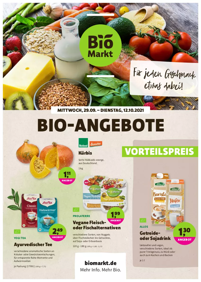 Aktueller Prospekt Denns Biomarkt - Prospekte - von 29.09 bis 12.10.2021 - strona 1