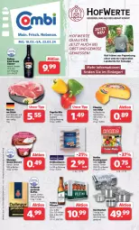 Gazetka promocyjna Combi - Prospekte - Gazetka - ważna od 23.03 do 23.03.2024 - strona 1 - produkty: baileys, Becher, beutel, bratwurst, dallmayr, dallmayr prodomo, dessert, edelstahl, ehrmann, Ehrmann Grand Dessert, eis, flasche, frucht, fruchtgummi, grill, grillbratwurst, haribo, herdarten, holländischer schnittkäse, irish cream, kaffee, Käse, Kochtopf, Lakritz, liqueur, obst, Obst und Gemüse, oder lakritz, paprika, paprika mix, pils, pilsener, prodomo, reis, saft, schnittkäse, schwein, schweine, Ti, tomate, tomaten, topf, Topfset, und gemüse, veltins, veltins pilsener, wein, weine, wurst, ZTE