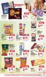 Gazetka promocyjna Combi - Prospekte - Gazetka - ważna od 23.03 do 23.03.2024 - strona 15 - produkty: Amber, angebot, angebote, aust, beutel, chips, chipsfrisch, eier, eis, erdnuss, erdnüsse, finesse, flippies, funny-frisch, gebäckmischung, haribo, Kaustreifen, kitkat, lambertz, lion, mais, maoam, nuss, Ofen, reifen, reis, schoko, smarties, Ti, ültje, ZTE