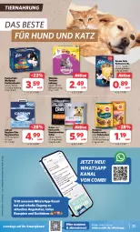 Gazetka promocyjna Combi - Prospekte - Gazetka - ważna od 23.03 do 23.03.2024 - strona 21 - produkty: angebot, angebote, beutel, catsan, eis, elle, felix, hundesnack, hundesnacks, katzensnack, katzensnacks, mac, pedigree, Perfect Fit, portionsbeutel, purina, reis, rezept, rezepte, sac, smartphone, snack, snacks, Ti, tiernahrung, trockenfutter, whiskas, ZTE