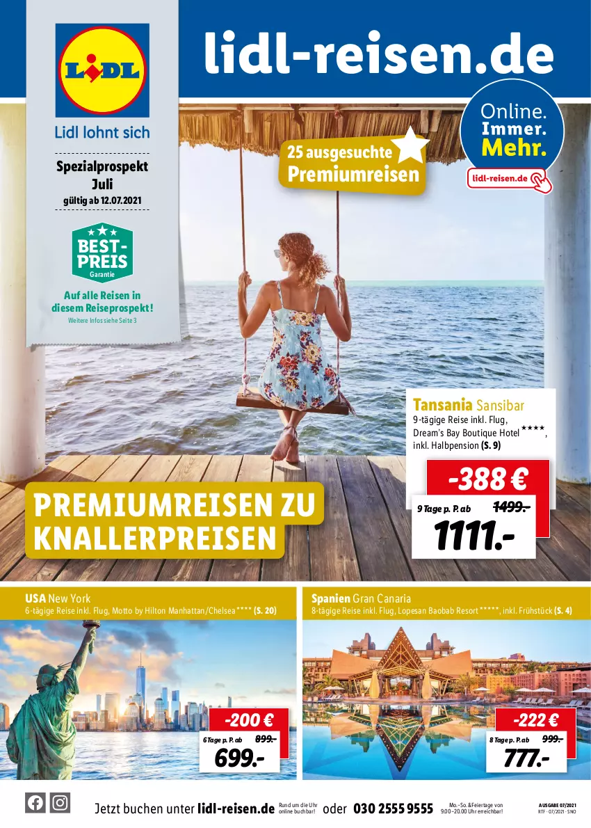 Aktueller Prospekt Lidl - Themenflyer Juli 2020 - von 10.07 bis 09.09.2021 - strona 1