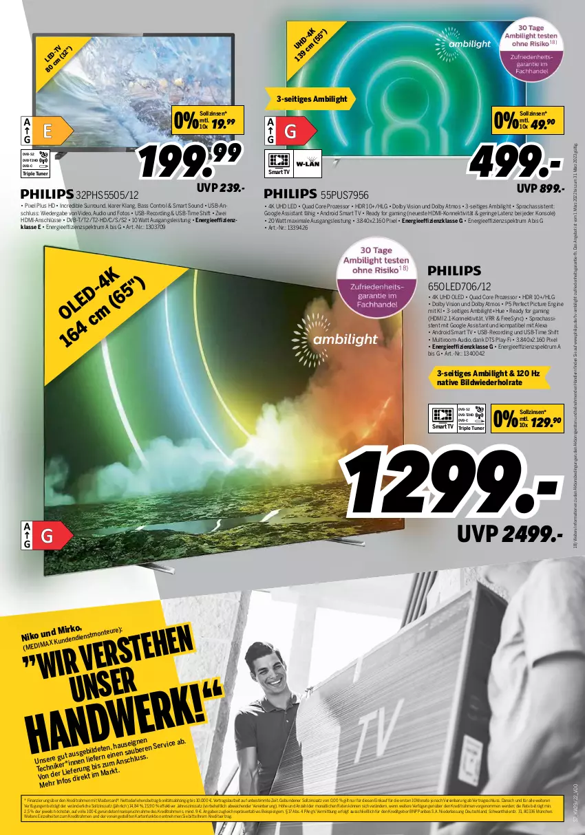 Aktueller Prospekt Medimax - MEDIMAX Prospekt KW29 2022 - von 15.07 bis 21.07.2022 - strona 7 - produkty: alexa, angebot, deo, dvb, dvb-s2, DVB-T, eis, erde, gin, HDMI, LG, mastercard, monte, Philips, quad, ring, rum, smart tv, Spektrum, Ti, tuner, uhd, usb