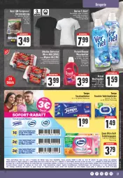 Gazetka promocyjna E Center - Angebote der Woche - Gazetka - ważna od 24.06 do 24.06.2023 - strona 21 - produkty: aktionspreis, batterie, batterien, Brei, coupon, coupons, deka, eis, erde, flasche, gin, katzennahrung, rabatt-coupon, reis, shirt, sofort-rabatt, T-Shirt, Tempo, Ti, vernel, waschmittel, weichspüler, zewa