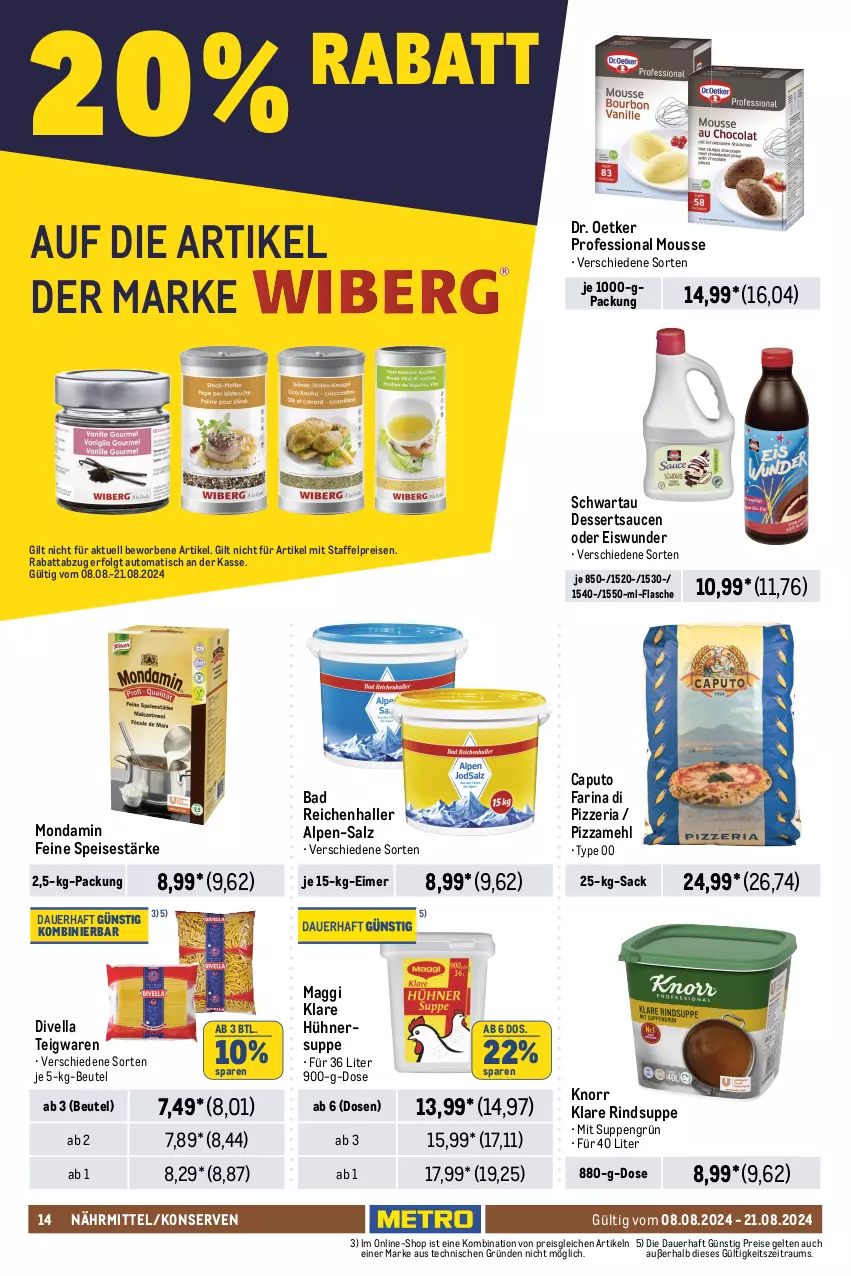 Aktueller Prospekt Metro - GastroJournal - von 08.08 bis 21.08.2024 - strona 16 - produkty: Ajvar, ananas, auer, auto, Bad, beutel, blume, blumen, blumenöl, burger, Cap, culinaria, dessert, desserts, dessertsauce, dijon-senf, Dr. Oetker, dressing, eimer, eis, flasche, gewürz, gewürzketchup, Gläser, Hela, hot dog, hühner, Hühnersuppe, ketchup, knorr, Konserven, kraft, LG, maggi, mayonnaise, mehl, Metro, mondamin, mousse, nadler, pet-flasche, pizza, Pizzamehl, reis, remoulade, Ria, rind, sac, salat, salz, sauce, saucen, Schwartau, senf, sonnenblume, sonnenblumen, sonnenblumenöl, suppe, suppen, teigwaren, Ti, tisch, Yo