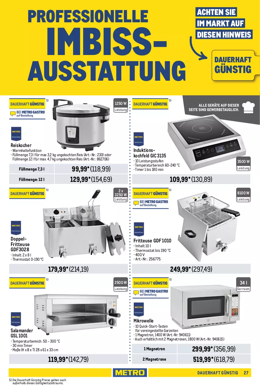 Aktueller Prospekt Metro - GastroJournal - von 08.08 bis 21.08.2024 - strona 29 - produkty: ACC, auer, backofen, Behälter, edelstahl, eis, elle, flasche, fritteuse, garraum, herdarten, induktionskochfeld, Kocher, kochfeld, küche, LG, messer, Metro, mikrowelle, Ofen, pfanne, reis, saft, schneidebrett, schüssel, spülmaschinen, thermostat, Ti, timer