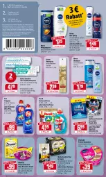 Gazetka promocyjna Rewe - Diese Woche im Angebot! - Gazetka - ważna od 29.01 do 29.01.2022 - strona 14 - produkty: ball, beutel, coupon, coupons, deo, deo roll-on, deo spray, dreamies, dusche, eier, eis, elmex, elnett, Finish, flasche, gin, haarspray, kraft, meridol, nassfutter, nivea, oder deo roll-on, pasta, persil, pflegedusche, powerball, pril, reis, roll-on, sauce, Schal, Schale, shampoo, sheba, snack, spülmaschinen, spülmaschinentabs, Tasche, taschen, Ti, vita, vitakraft, whiskas, zahnpasta