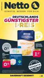 Gazetka promocyjna Netto - Woche 24 - Gazetka - ważna od 17.06 do 17.06.2023 - strona 15 - produkty: aldi, auer, discount, eis, elle, kondensmilch, milch, monitor, nordzucker, regal, reis, Sweet Family, Ti, tisch, zucker