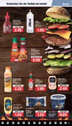 Gazetka promocyjna Famila - Prospekte - Gazetka - ważna od 21.05 do 21.05.2022 - strona 15 - produkty: Becher, brötchen, burger, Burger Sauce, decke, develey, feinkost, flasche, gouda, hamburger, hamburger brötchen, ketchup, röstzwiebeln, sauce, saucen, Soße, Sriracha, tabasco, zwiebel, zwiebeln