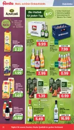 Gazetka promocyjna Famila - Prospekte - Gazetka - ważna od 21.05 do 21.05.2022 - strona 22 - produkty: alkohol, apfel, apfelsaft, bio, bionade, cuvée, flasche, getränk, getränke, lamm, mac, mango, natur, natura, orange, orangen, orangensaft, pasta, pils, saft, säfte, salat, Ti, trauben, Traubensaft, Vegeta, vodka