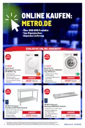 Gazetka promocyjna Metro - Online: Wochen-Angebote - Gazetka - ważna od 21.09 do 21.09.2025 - strona 1 - produkty: angebot, angebote, auto, bosch, edelstahl, eis, erde, Metro, ndk, Rauch, regal, Reinigung, reis, Ria, rwe, schrauben, Ti, tisch, Trockner, wandregal, wärmepumpentrockner, waschmaschine