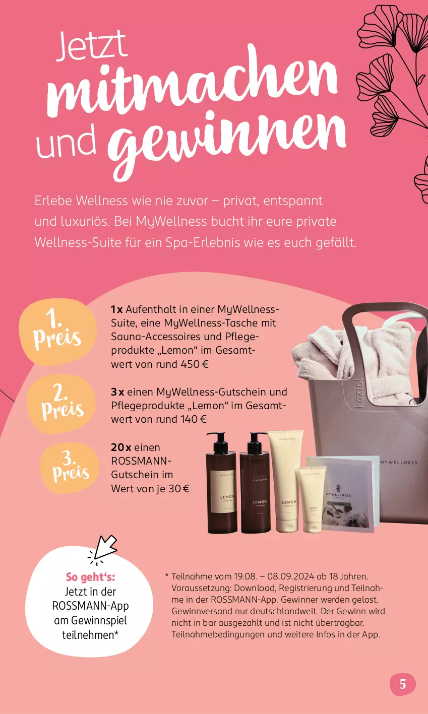 Aktueller Prospekt Rossmann - Prospekte - von 19.08 bis 08.09.2024 - strona 5 - produkty: ACC, accessoires, buch, erde, gewinnspiel, gutschein, Tasche