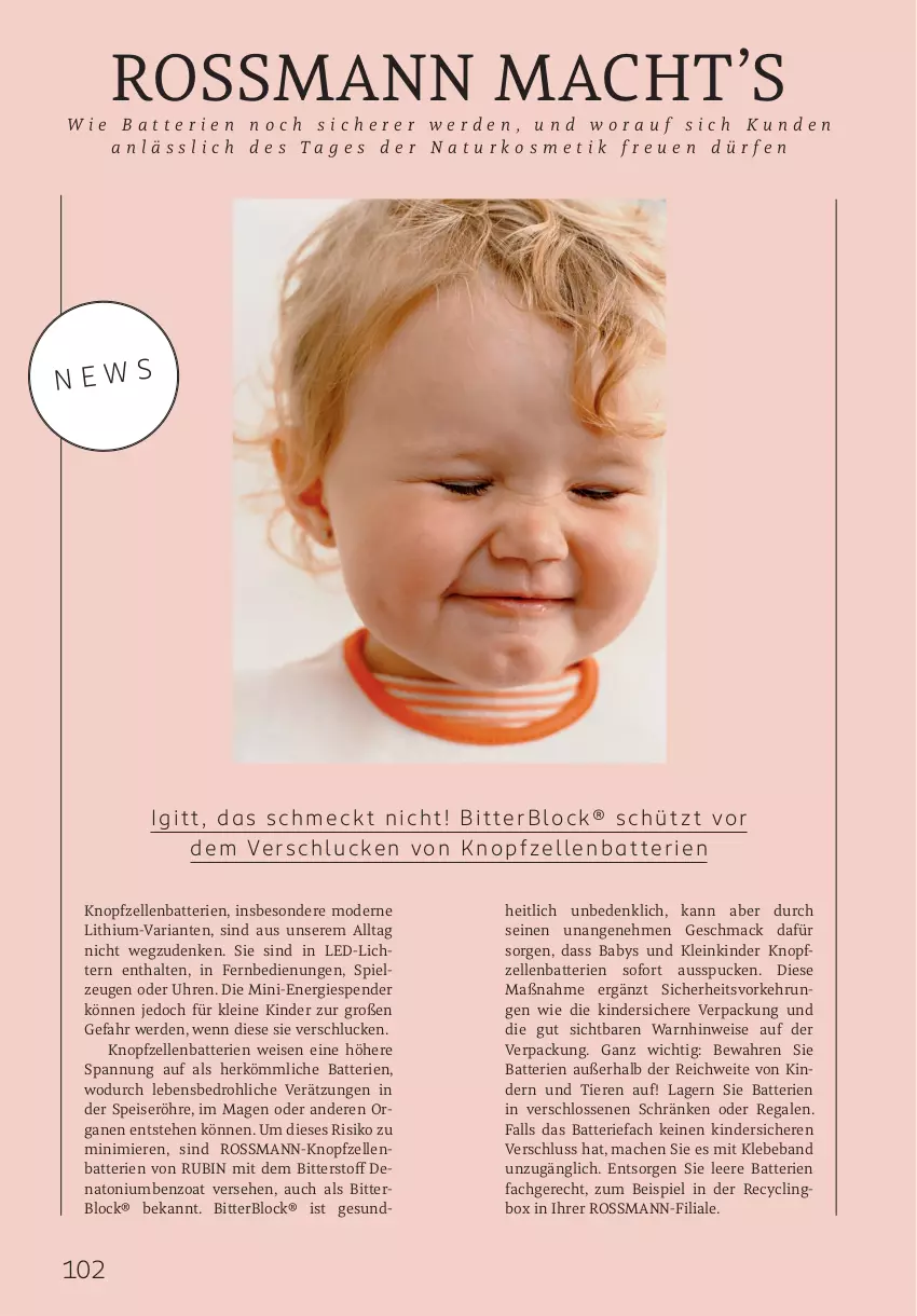 Aktueller Prospekt Rossmann - Prospekte - von 01.10.2025 bis 31.03.2026 - strona 102 - produkty: batterie, batterien, Beba, Clin, eis, elle, erde, fernbedienung, Kinder, led-licht, leine, mac, Mode, regal, Ria, Rubin, spielzeug, Ti, Tiere, uhr