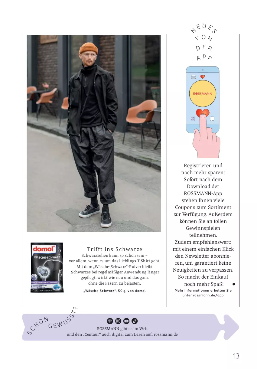 Aktueller Prospekt Rossmann - Prospekte - von 01.10.2025 bis 31.03.2026 - strona 13 - produkty: coupon, coupons, Domol, erde, gewinnspiel, mac, shirt, Spiele, T-Shirt, Ti