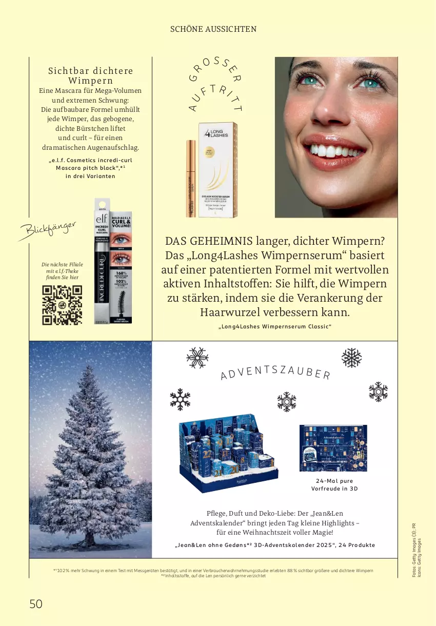 Aktueller Prospekt Rossmann - Prospekte - von 01.10.2025 bis 31.03.2026 - strona 50 - produkty: Adventskalender, Bau, lack, leine, Mascara, rama, Rauch, Ria, ring, rum, Serum, Ti, tisch