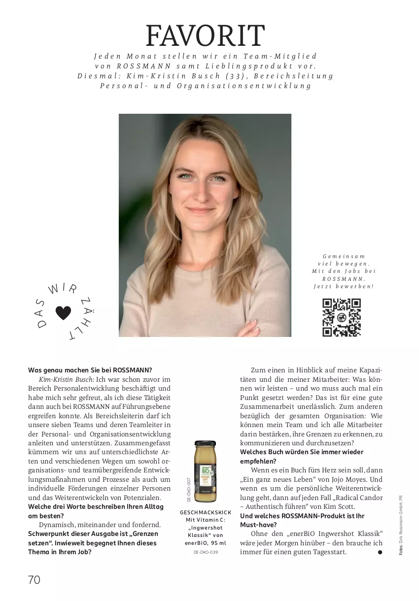 Aktueller Prospekt Rossmann - Prospekte - von 01.10.2025 bis 31.03.2026 - strona 70 - produkty: bio, buch, eis, elle, erde, ingwer, mac, Persona, Rauch, reifen, Ti, tisch, vita, Vitamin C, WICK