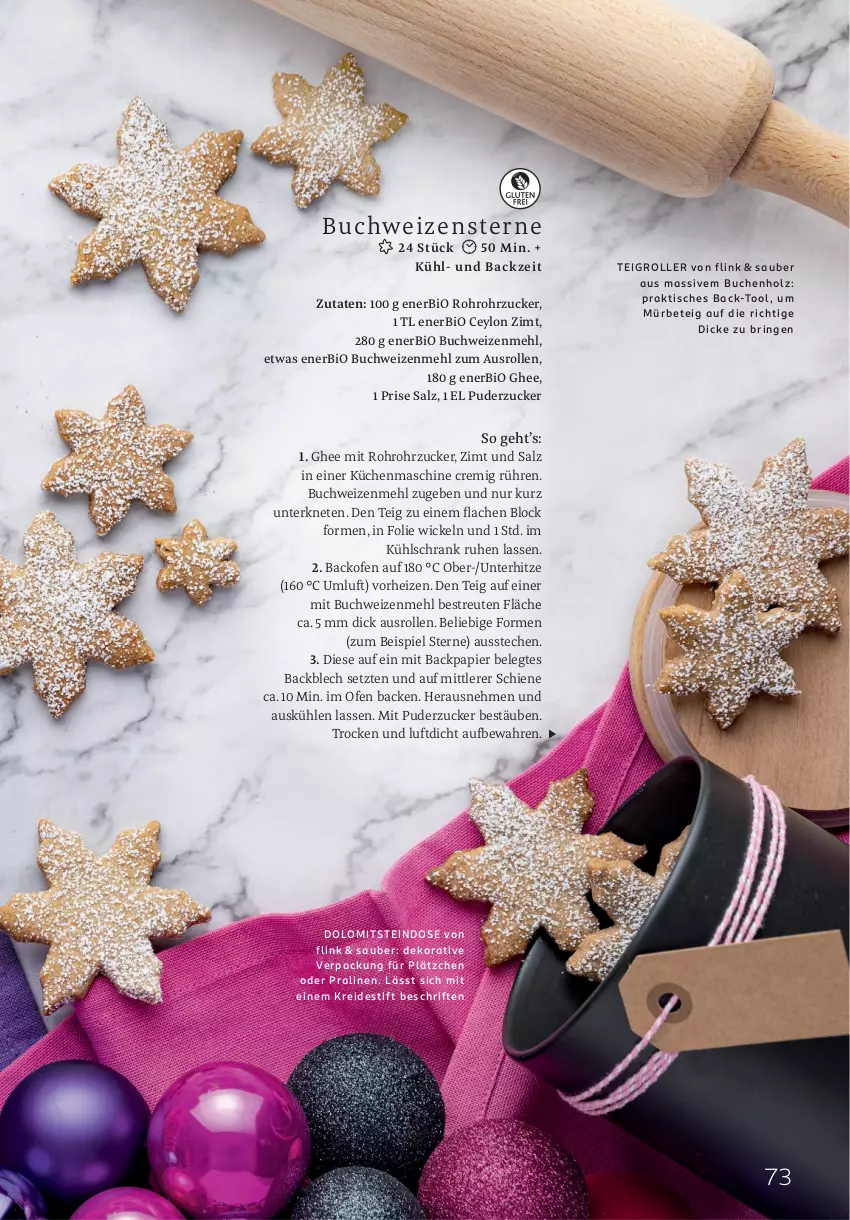 Aktueller Prospekt Rossmann - Prospekte - von 01.10.2025 bis 31.03.2026 - strona 73 - produkty: backofen, bio, buch, eis, Holz, Kreide, küche, Küchen, küchenmaschine, kühlschrank, Lätzche, mehl, Ofen, papier, pralinen, ring, rohrzucker, Roller, salz, Schrank, Teigrolle, Ti, tisch, weizenmehl, WICK, ZTE, zucker