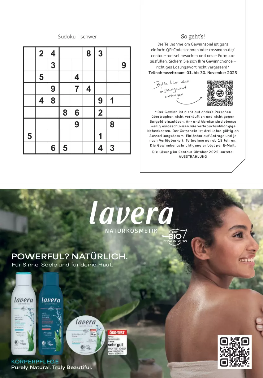 Aktueller Prospekt Rossmann - Prospekte - von 01.10.2025 bis 31.03.2026 - strona 91 - produkty: bio, Brei, eis, gewinnspiel, gsw, gutschein, körperpflege, LG, natur, natura, Rauch, reis, rel, Ti