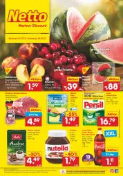 Gazetka promocyjna Netto Marken-Discount - Filial-Angebote - Gazetka - ważna od 09.07 do 09.07.2022 - strona 1 - produkty: angebot, bestpreis, coca-cola, cola, creme, eis, fanta, fleisch, früchte, kaffee, Käse, käsescheiben, kirsch, kirsche, kirschen, melitta, melone, Mezzo Mix, milram, ndk, Nektar, nektarinen, nuss, nutella, oder sprite, persil, persil waschmittel, reis, Schal, Schale, schwein, schweine, sprite, Ti, versandkostenfrei, waschmittel, wasser, wassermelone, wein, weine, ZTE