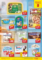 Gazetka promocyjna Netto Marken-Discount - Filial-Angebote - Gazetka - ważna od 09.07 do 09.07.2022 - strona 13 - produkty: angebot, bestpreis, bounty, butter, creme, decke, dip, eis, eiscreme, Eisriegel, exquisa, ferrero, kerrygold, Kinder, kinder pingui, kräuter, kühlregal, mars, milka, milkana, Müller, nuss, pasta, pingui, pizza, pudding, quark, quark genus, quark genuss, regal, reis, riegel, salat, snickers, Ti, wagner, ZTE