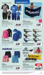 Gazetka promocyjna Lidl - Aktionsprospekt - Gazetka - ważna od 29.04 do 29.04.2023 - strona 33 - produkty: Bad, badeshorts, Bau, baumwolle, Brille, eis, Gläser, hose, reine baumwolle, rwe, shirt, shorts, shorty, sonnenbrille, strandtuch, stube, Tasche, Ti, tuc, uv-schutz, wasser, weck, wolle, ZTE