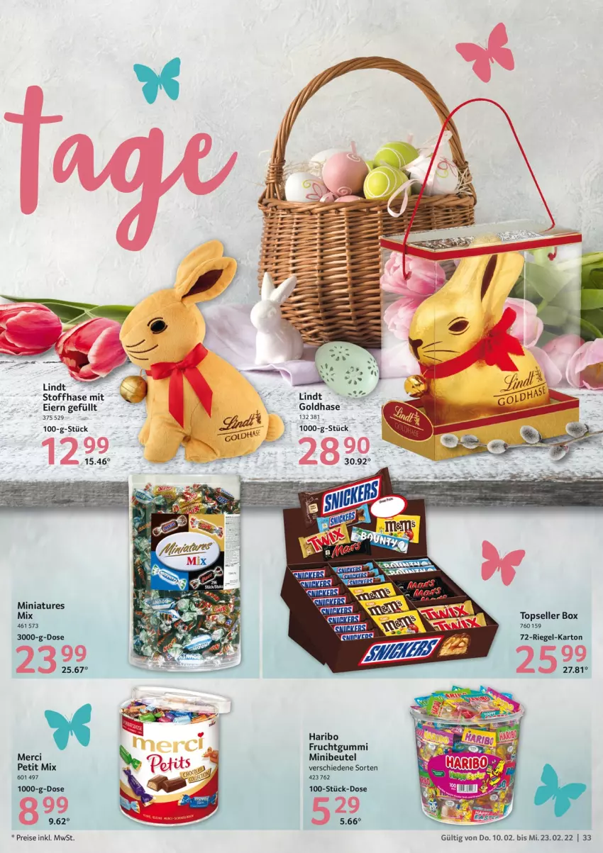 Aktueller Prospekt Selgros - Vorschau:
            Gastro - von 10.02 bis 23.02.2022 - strona 33 - produkty: beutel, eier, eis, elle, frucht, fruchtgummi, haribo, lindt, merci, reis, riegel, Ti