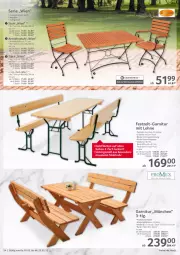 Gazetka promocyjna Selgros - Vorschau:
            Gastro - Gazetka - ważna od 23.02 do 23.02.2022 - strona 54 - produkty: armlehnstuhl, Bank, eis, garnitur, Garten, Holz, lack, LG, reis, Ria, rückenlehne, stuhl, Ti, tisch, Zelt
