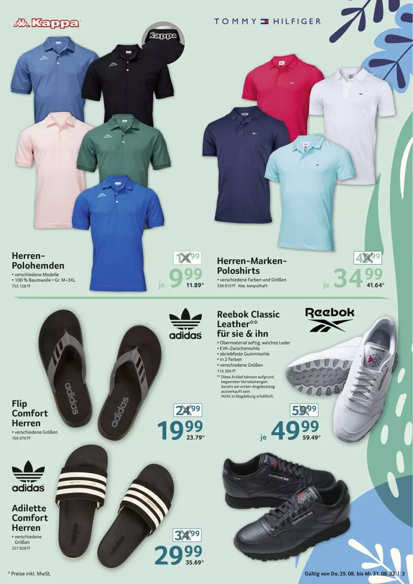 Aktueller Prospekt Selgros - Nonfood - von 25.08 bis 31.08.2022 - strona 3 - produkty: Adidas, angebot, Bau, baumwolle, brie, dell, eis, elle, hemd, hemden, Mode, poloshirt, Reebok, reis, Ria, shirt, Ti, wolle, ZTE