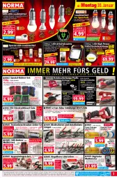 Gazetka promocyjna Norma - Norma - Gazetka - ważna od 06.02 do 06.02.2023 - strona 3 - produkty: adapter, akku, Akku-Säbelsäge, Arbeitsleuchte, asti, auer, aufbewahrungsbox, batterie, batterien, Bau, Bebe, Behälter, beleuchtung, Birnen, Bohrer-Set, Brei, dunstabzug, eis, Elektro, elle, ente, gin, Holz, kerze, kraft, kühlschrank, ladegerät, Lampe, latte, Leuchte, leuchtmittel, LG, li-ion-akku, Maus, Mett, ndk, papier, reis, Ria, ring, rum, rwe, Säbelsäge, säge, Schere, Schleifpapier, Schmetterling, schnellladegerät, Schrank, schrauben, Spektrum, Spezi, steckdose, stichsäge, Ti, tisch, wasser, werkzeug, Zangen, Zement