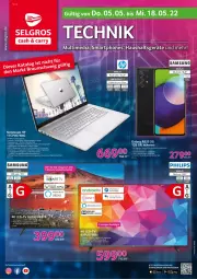 Gazetka promocyjna Selgros - Technik - Gazetka - ważna od 18.05 do 18.05.2022 - strona 1 - produkty: akku, AMD Radeon, Apple, auto, bett, deo, ente, Haushaltsgeräte, HDMI, HP, kamera, kopfhörer, lautsprecher, LG, notebook, Philips, radeon, Samsung, Signal, smartphone, smartphones, spee, ssd, Ti, Tiere, usb