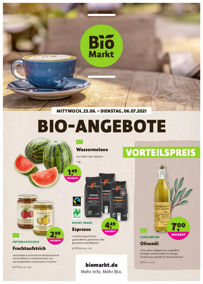 Aktueller Prospekt Denns Biomarkt - Prospekte - von 23.06 bis 06.07.2021 - strona 1