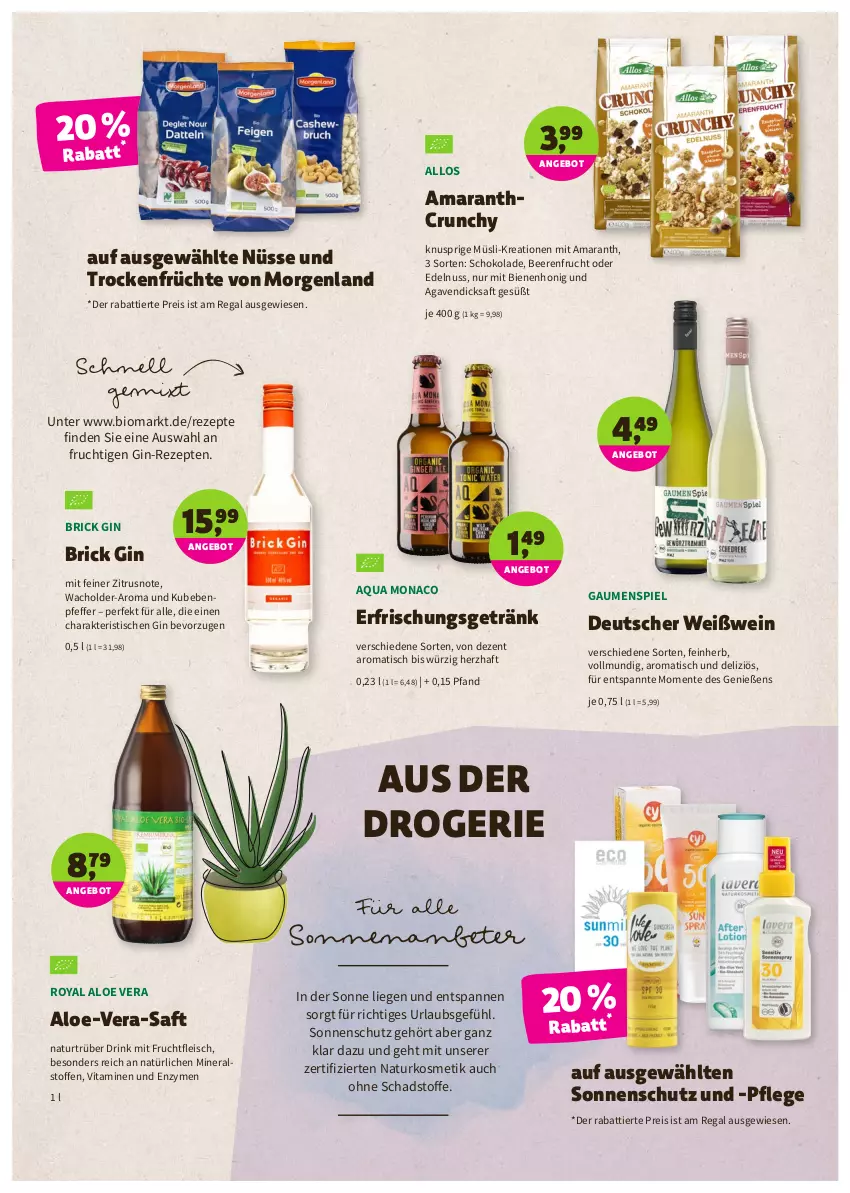 Aktueller Prospekt Denns Biomarkt - Prospekte - von 23.06 bis 06.07.2021 - strona 7