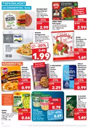 Gazetka promocyjna Kaufland - Gazetka - ważna od 16.02 do 16.02.2022 - strona 20 - produkty: angebot, Becher, beutel, Blüte, burger, Cashew, cashewkerne, erbsen, fertiggericht, fertiggerichte, frosta, früchte, geschnetzeltes, gin, grill, hafer, Holz, jumbo, kartoffel, knorr, kölln, korn, maggi, nudel, nudeln, pasta, pfanne, pfannen, pfanni, rind, rinder, salat, salate, salz, smoothie, smoothies, snack, steak, suppe, Ti, tiefkühlkost, vita, Vitamin B, Yo, Zelt, ZTE