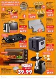 Gazetka promocyjna Kaufland - Gazetka - ważna od 16.02 do 16.02.2022 - strona 28 - produkty: angebot, brötchen, brötchenaufsatz, decke, Deckel, edelstahl, eis, fenster, fleisch, fritteuse, gabel, garraum, grill, grillrost, HP, Kochplatten, korb, küche, Küchen, latte, messer, Ofen, spülmaschinen, thermostat, Ti, toast, toaster, topf, Tranchierbrett, wurst, ZTE