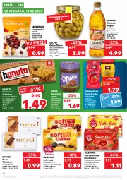 Gazetka promocyjna Kaufland - Gazetka - ważna od 16.02 do 16.02.2022 - strona 38 - produkty: angebot, aufstrich, beere, Berger, beutel, blume, blumen, blumenöl, brot, brotaufstrich, butter, cranberries, creme, eier, eis, erdbeere, frucht, fruchtaufstrich, früchte, Früchtetee, griesson, grüne oliven, hanuta, haselnuss, Haselnusscreme, kakao, konfitüre, mac, merci, milka, nuss, olive, oliven, rapsöl, reis, schnitten, Schwartau, seeberger, sonnenblume, sonnenblumen, sonnenblumenöl, storck, tee, teekanne, Ti, waffeln, ZTE