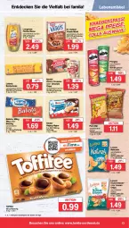 Gazetka promocyjna Famila - Prospekte - Gazetka - ważna od 04.03 do 04.03.2023 - strona 13 - produkty: balisto, beutel, bounty, butter, butterkeks, chips, choclait chips, choco crossies, crossies, decke, Dr. Oetker, eis, erbsen, flasche, hipp, keks, kichererbsen, Kinder, langnese, lebensmittel, leibniz, linsen, lorenz, milky way, müsli, natur, natura, nestlé, pringles, reis, ring, Ti, toffifee, vita, vitalis, vitalis müsli, ZTE