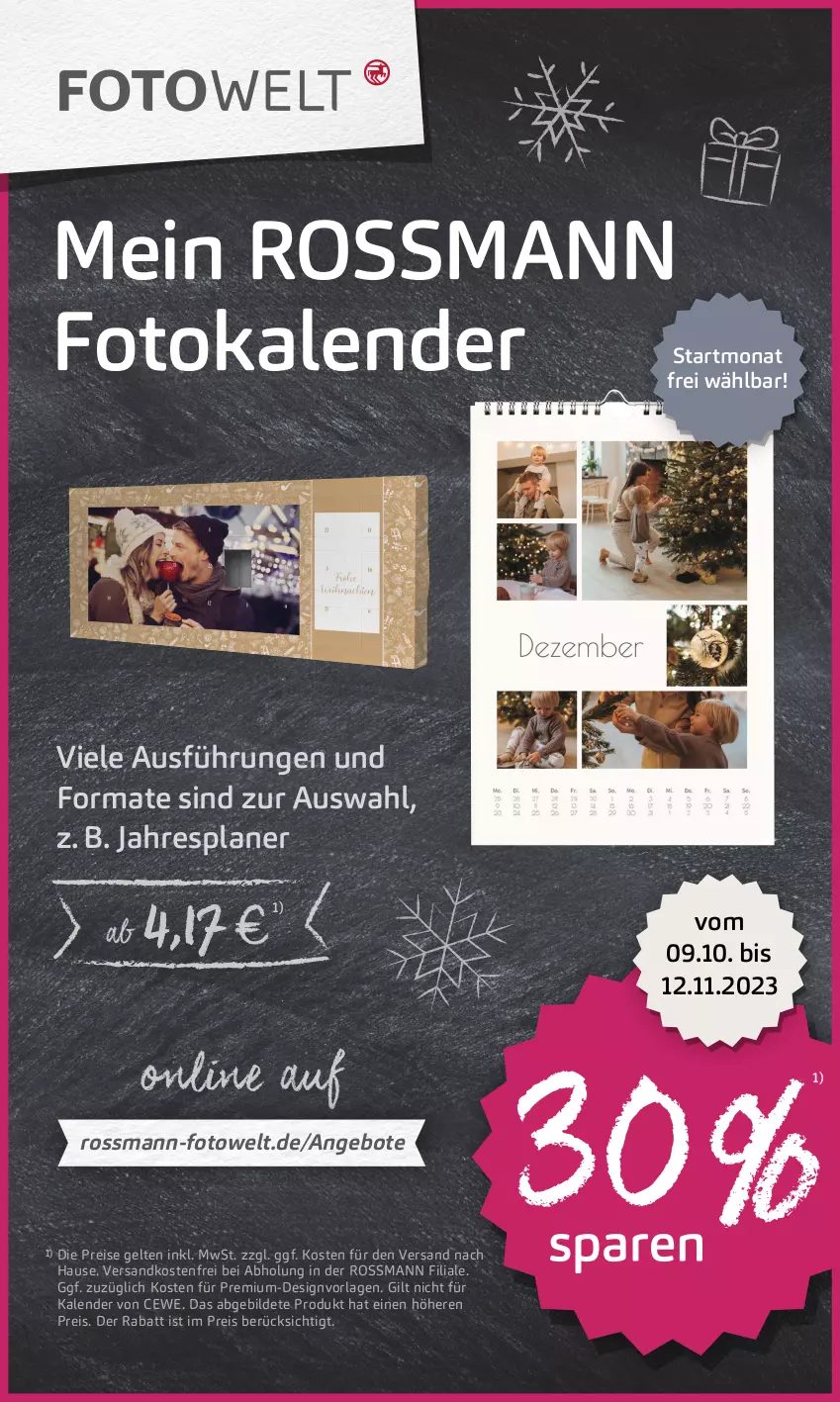 Aktueller Prospekt Rossmann - Prospekte - von 09.10 bis 13.10.2023 - strona 17 - produkty: angebot, angebote, cewe, eis, Fotokalender, ndk, reis, Ti, versandkostenfrei