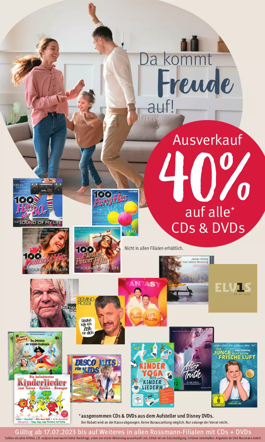 Aktueller Prospekt Rossmann - Prospekte - von 31.07 bis 04.08.2023 - strona 17 - produkty: angebot, angebote, disney, dvd, elle, teller, Ti