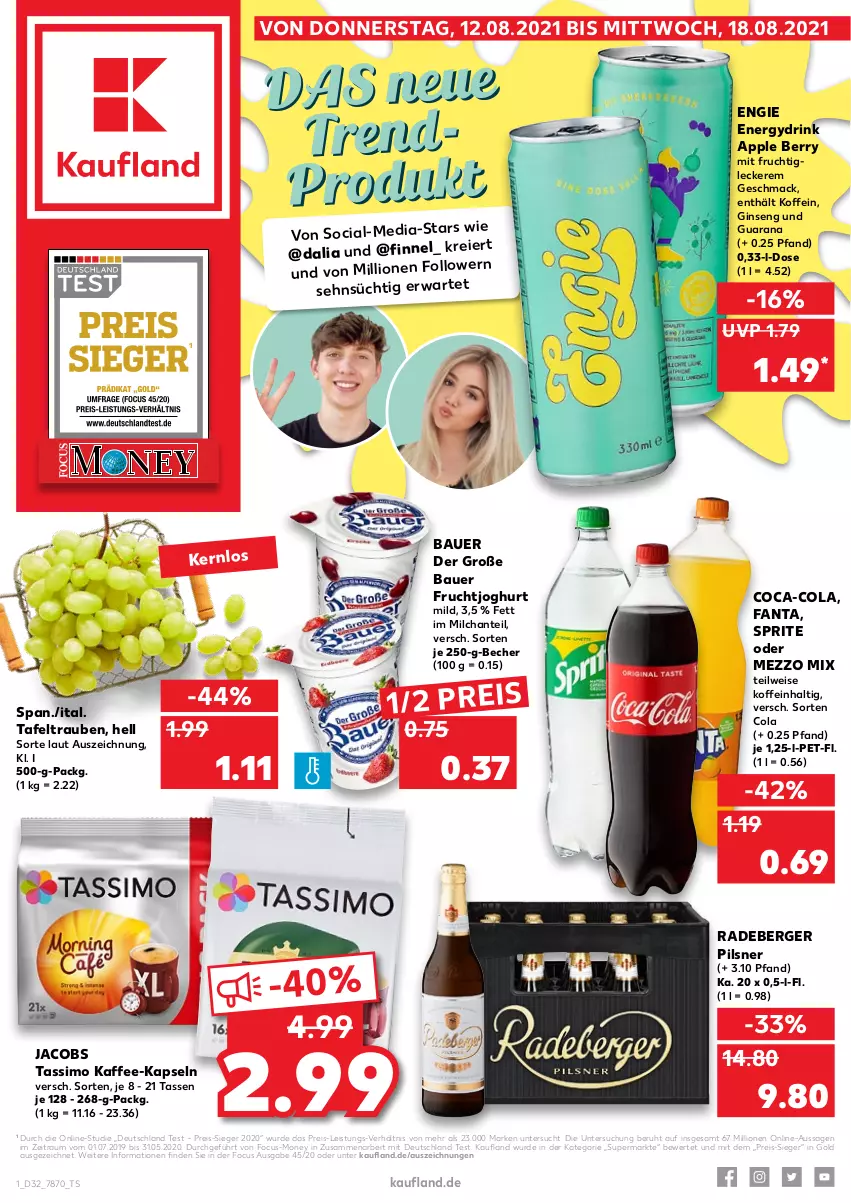 Aktueller Prospekt Kaufland - von 12.08 bis 18.08.2021 - strona 1