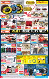 Gazetka promocyjna Norma - Norma - Gazetka - ważna od 03.07 do 03.07.2023 - strona 4 - produkty: adapter, Arbeitssocken, armatur, armaturen, auer, aufbewahrungsbox, Beba, Bebe, beutel, Bohrer-Set, Brei, Diesel, edelstahl, eis, elle, ente, gin, handschuhe, Holz, HP, latte, LG, longlife, motorenöl, ndk, papier, quad, Rauch, reifen, reis, rwe, Säbelsäge, sac, säge, Schleifpapier, schrauben, schuhe, schwamm, socken, Spezi, spiegel, stichsäge, tee, teller, Ti, tisch, usb, wasser, Wasserpumpenzange, Zangen