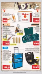Gazetka promocyjna Marktkauf - Prospekt - Gazetka - ważna od 30.07 do 30.07.2022 - strona 29 - produkty: akku, akkuschrauber, aufbewahrungsbox, auto, Bohrschrauber, Brei, decke, eis, elle, innenfarbe, koffer, kraft, Kugel, ladegerät, LED-Leuchte, Leuchte, LG, reifen, reis, Ria, Roller, Schal, schrauben, schubladen, stifte, Teleskop, teller, Ti, tisch, tragegriff, trolley, werkzeug, Werkzeugbox, werkzeuge