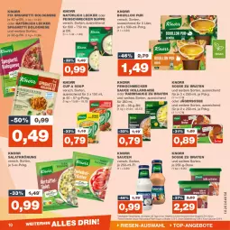 Gazetka promocyjna Real - Gazetka - ważna od 20.01 do 20.01.2024 - strona 10 - produkty: bolognese, braten, eis, feinschmecker, hollandaise, knorr, knorr fix, reis, salat, salatkrönung, sauce, sauce hollandaise, saucen, spaghetti, spaghetti bolognese, suppe, Ti, ZTE