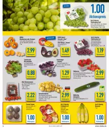 Gazetka promocyjna Diska - Prospekte - Gazetka - ważna od 01.10 do 01.10.2022 - strona 3 - produkty: aktionspreis, avocado, ball, banane, bananen, Bau, beere, beeren, bio, deka, edeka bio, eis, erdbeere, erdbeeren, Feigen, gurke, kartoffel, kartoffeln, LG, mandarine, mandarinen, mango, orange, orangen, reis, Romatomaten, salat, Salatgurke, Schal, Schale, speisekartoffeln, tafeläpfel, tafeltrauben, tee, Ti, tomate, tomaten, trauben, ZTE