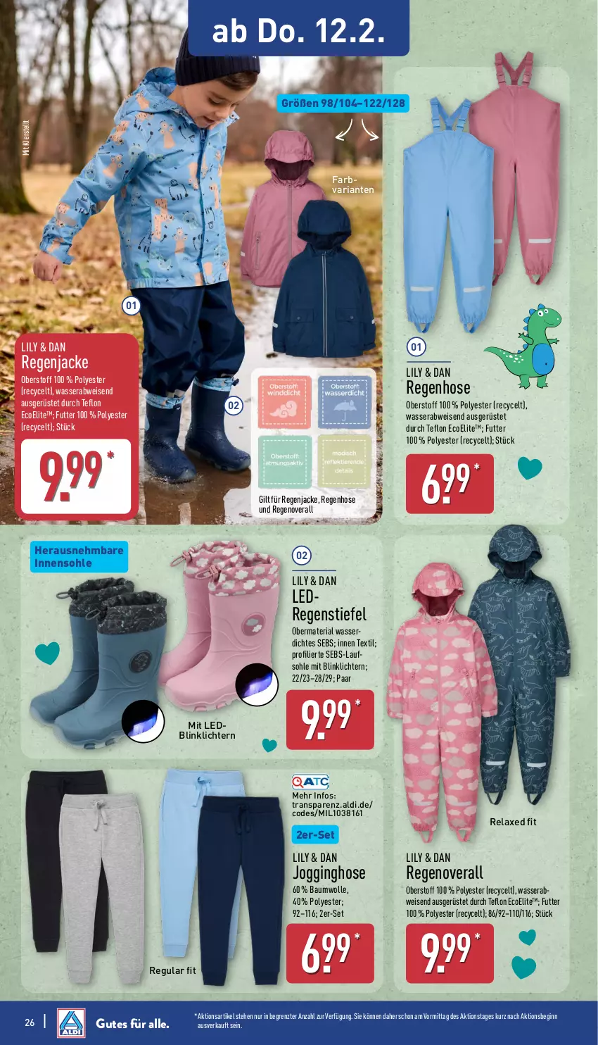 Aktueller Prospekt Aldi Nord - Von Montag - von 09.02 bis 14.02.2026 - strona 29 - produkty: aldi, axe, Bau, baumwolle, eis, gin, hose, Jacke, Jogginghose, Overall, rel, Ria, Ti, wasser, wolle, ZTE