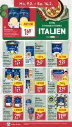 Gazetka promocyjna Aldi Nord - Von Montag - Gazetka - ważna od 14.02 do 14.02.2026 - strona 11 - produkty: ACC, Becher, bratwurst, Burrata, butter, eis, fenchel, Focaccia, gewürz, gin, hartkäse, hinterschinken, Käse, kräuter, mac, maggi, mozzarella, nuss, paprika, pizza, prosciutto, prosciutto cotto, Provolone, reis, rel, salami, salsiccia, salz, schinken, schnittkäse, Speck, Spezi, südtiroler, Ti, wurst, ZTE