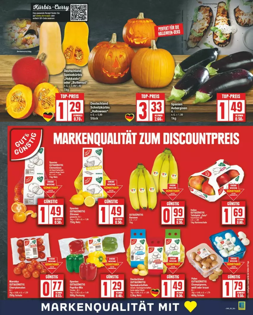 Aktueller Prospekt Edeka - Prospekte - von 19.10 bis 26.10.2024 - strona 5 - produkty: eier, eis, elle, reis, tomate, tomaten, top-preis