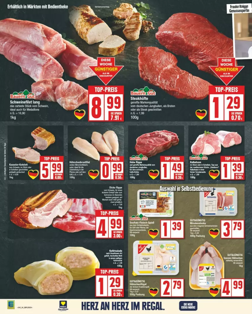 Aktueller Prospekt Edeka - Prospekte - von 19.10 bis 26.10.2024 - strona 6 - produkty: brustfilet, eis, filet, hähnchenbrust, hähnchenbrustfilet, medaillons, nuss, reis, Ti, top-preis