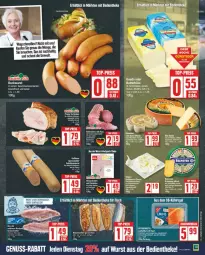 Gazetka promocyjna Edeka - Prospekte - Gazetka - ważna od 26.10 do 26.10.2024 - strona 7 - produkty: auer, Bau, Bauer, bockwurst, braten, dell, eis, ente, gouda, Käse, Rauch, reis, schnittkäse, Ti, top-preis, wurst