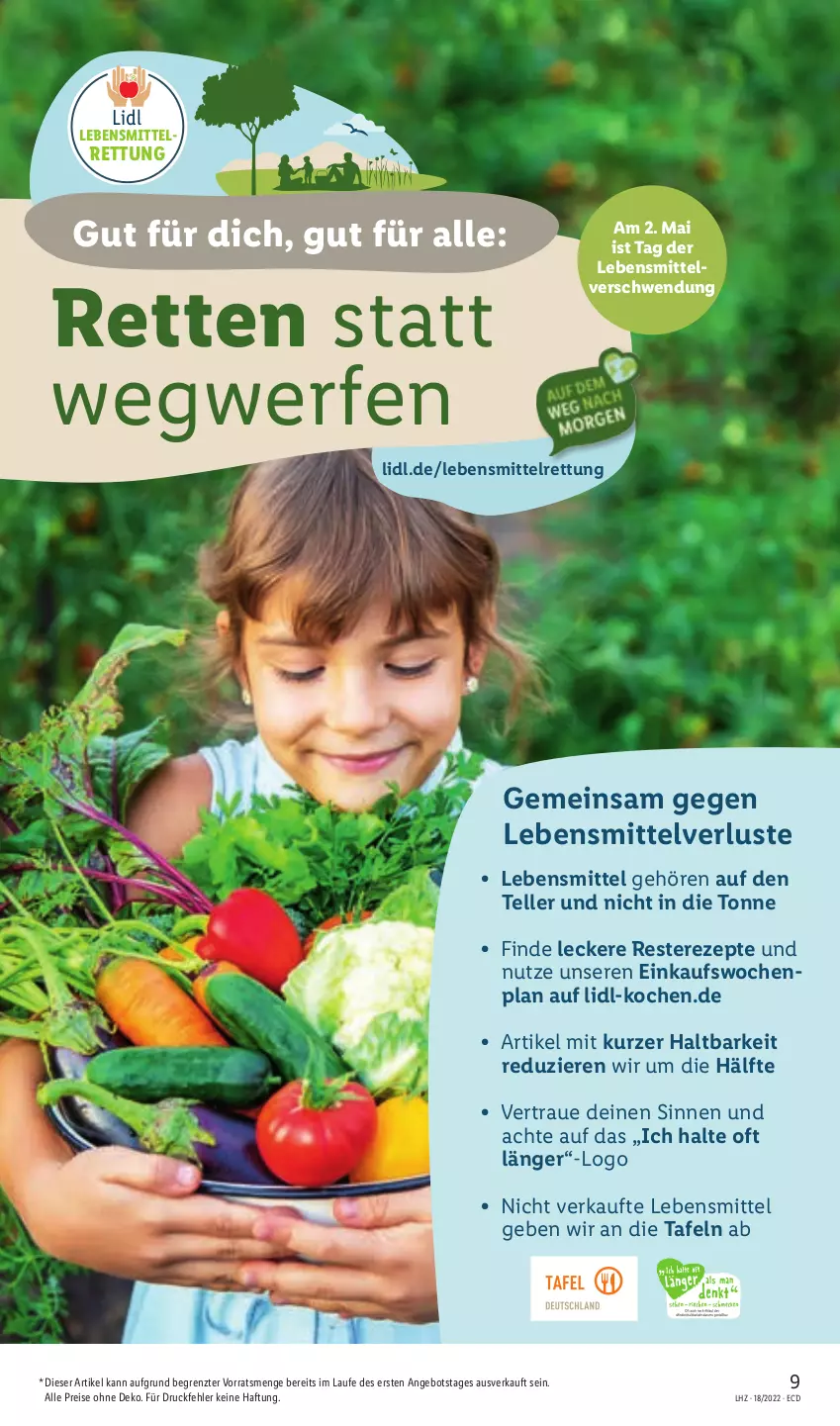 Aktueller Prospekt Lidl - Aktionsprospekt - von 02.05 bis 07.05.2022 - strona 9 - produkty: angebot, eis, elle, lebensmittel, reis, rezept, rezepte, teller, Ti, ZTE